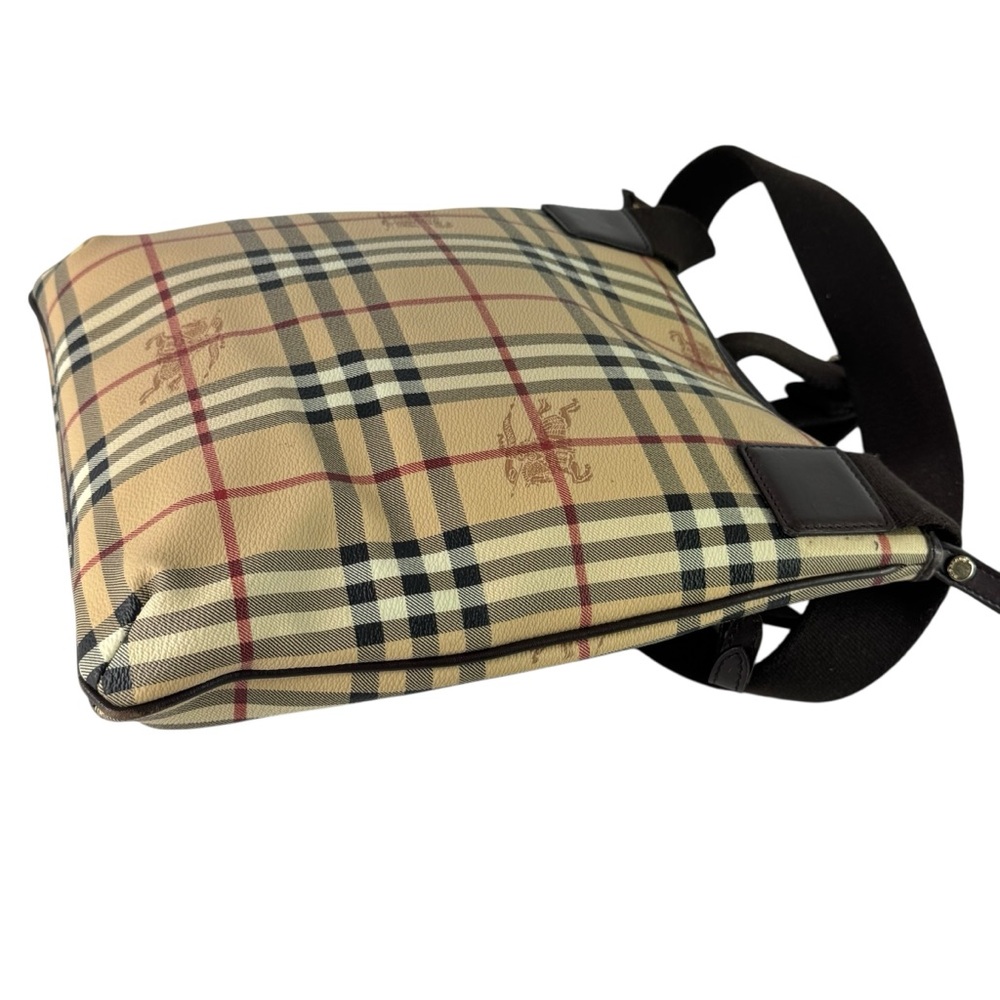BURBERRY Multi Canvas Nova Check Haymarket Crossbody Made in Italy Authenticated - Picture 8 of 17